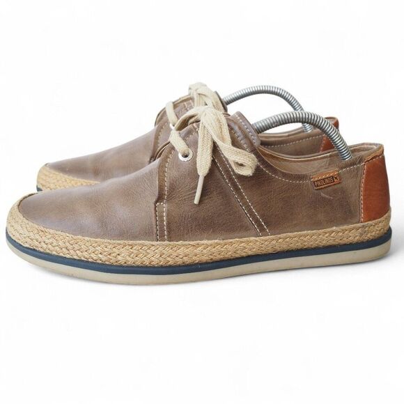 Pikolinos Linares Espadrilles Leather‎ Oxfords Men\'s 9-9.5/43 Brown Classic main image 12